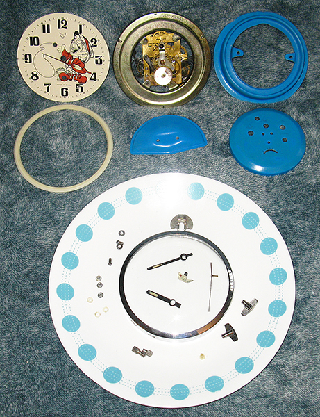 Clock Disassembled Restored